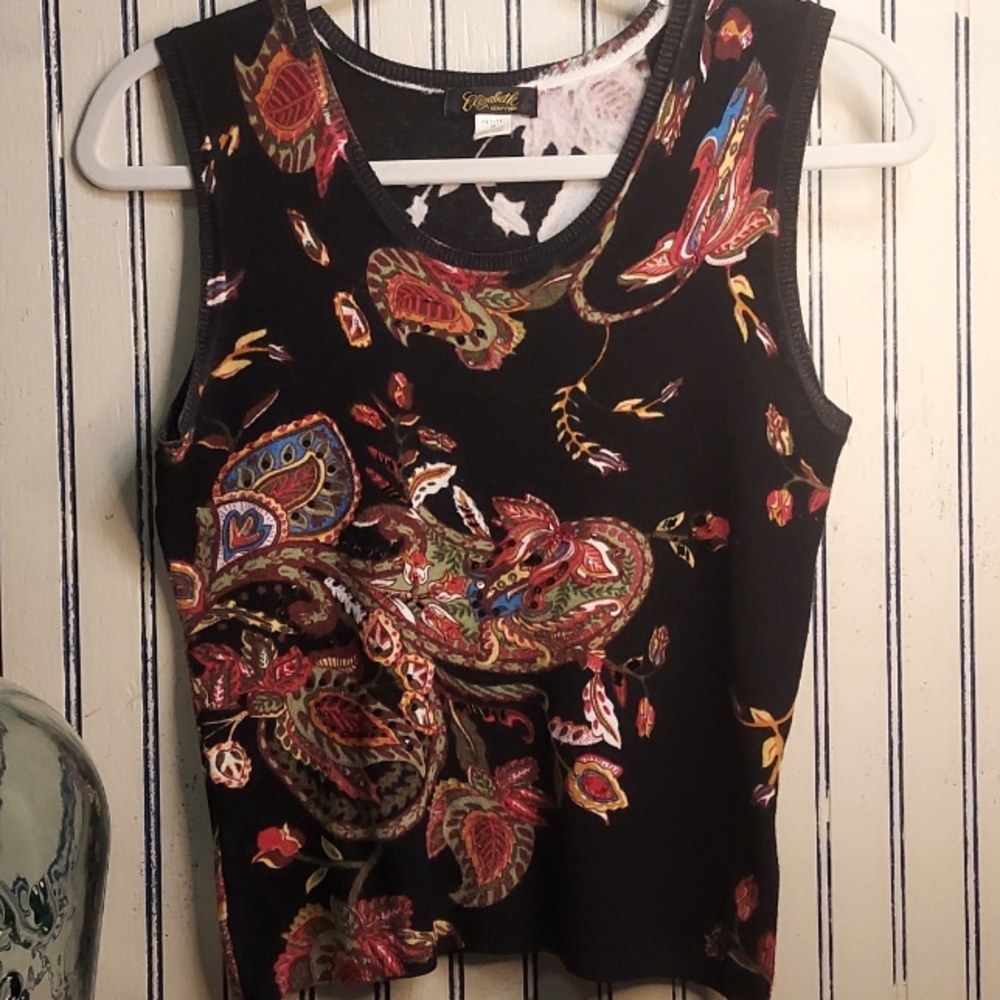 Dark Cowboy, wallpaper paisley print vintage autumn top